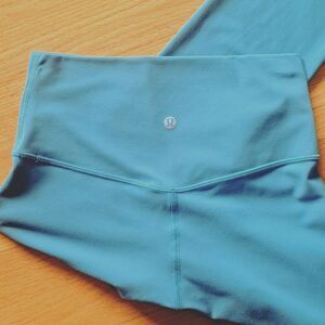 Lululemon Align Women’s 6 Yoga Pants Blue High Rise Leggings W6BGKS Athlesure